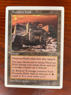 MTG Dwarven Hold SINGLE USED EXCELLENT CONDITION SEE PHOTOS - Image 1