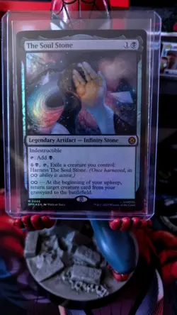 The Soul Stone Marvel's Spider-Man Magic The Gathering Foil NM Condition. - Image 1