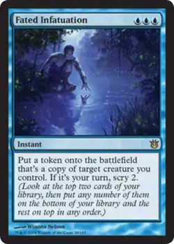 MTG Fated Infatuation - Foil, Born of the Gods, Moderately Played, English - Image 1