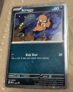 Pokemon TCG Scraggy & Yanma Black Star Promo Card 185 186 - Image 5