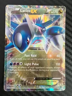 Pokemon TCG Latios EX XY72 Black Star Promo Full Art Holo HP - Image 1