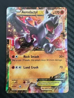 Pokemon TCG Aerodactyl-EX XY XY97 Holo Promo DMG - Image 1