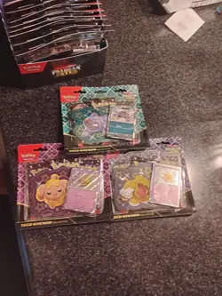 Pokemon TCG Paldean Fates Tech Sticker Collection Display (12 Blister, 36 Packs) - Image 4