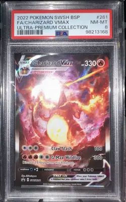 Pokemon TCG Charizard VMAX SWSH261 Black Star Promo PSA 8 - Image 1