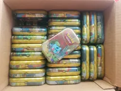 50X Pokemon Tcg EMPTY mini Tins Bulk Lot - Image 1