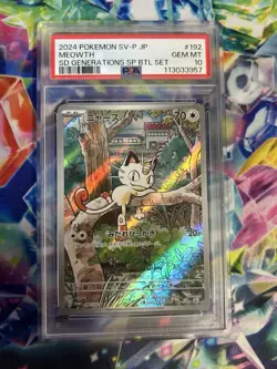 Meowth 192/sv-p pokemon japanese Generations Set promo psa 10 *Shipped By UPS* - Image 1