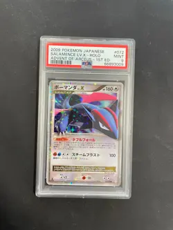 Pokemon Japanese Salamence LV.X Advent of Arceus 1st Ed. 072/090 PSA 9 MINT - Image 1
