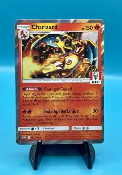 Pokemon TCG CHARIZARD 181/SM-P KFC Chaki Kids Meal Promo - Image 1