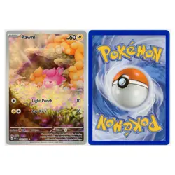 2024 Pokemon Pawmi Scarlet & Violet Paldean Fates Illustration Rare #226/091 NM - Image 3