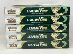 X5 Pokemon TCG: Leafeon VSTAR Special Collection | Factory Sealed Boxes - Image 5
