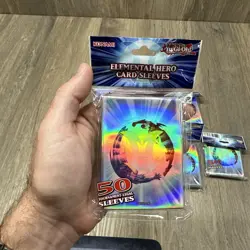 7 Konami Yu-Gi-Oh Deck Protectors - ELEMENTAL HERO (50 Tournament-Legal Sleeves) - Image 3