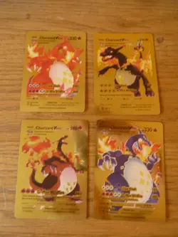 Charizard VMAX Gold Foil POKEMON Cards (4) - Image 1