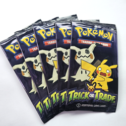 LOT OF 5 SEALED Pokemon TCG '2023 Trick or Trade BOOster' 3-Card Packs - Image 1