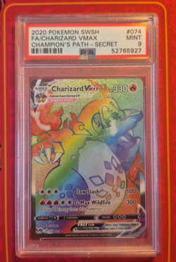 CHARIZARD VMAX 074/073 PSA 9 MINT, 2020 POKEMON CARD GAME, CHAMPIONS PATH HYPER - Image 1