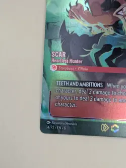 Scar - Heartless Hunter (Store Championship) 14 Disney Lorcana Promo Cards Holo - Image 3