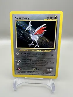 NM-LP Skarmory Neo Genesis Holo Rare Pokemon Card 13/111 - Image 1