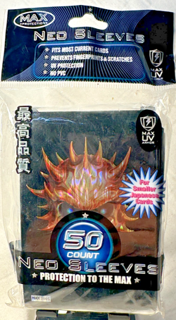 MAX Neo Sleeves Skull Spikes 50ct for Yu-Gi-Oh Japanese Size Cards Vintage Pack - Image 1