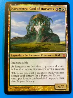 MTG 1x Karametra, God of Harvests Born of the Gods Magic Gathering Card x1 NM - Image 1