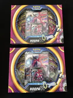 Pokemon TCG Hoopa V Trading Cards Box Factory Sealed Lot of 2 Rare New IN HAND - Image 1