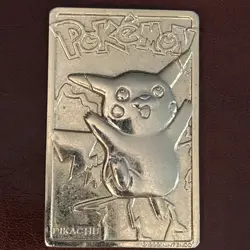 #25 Pokemon 23k Gold Plated PIKACHU Trading card. Nintendo 1999 - Image 3
