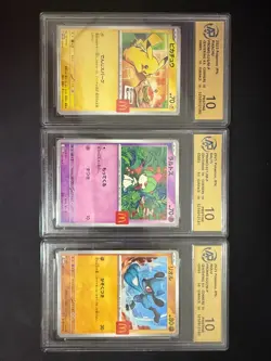 RPA 10 McDonald's Pokemon Card Pikachu 020/M-P 6 Complete Set 2025 Limited Promo - Image 4