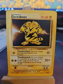 Pokemon TCG Electabuzz Base Set Unlimited Rare Card 20/102 LP Condition - Image 1