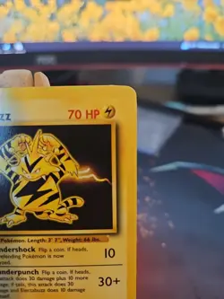 Pokemon TCG Electabuzz Base Set Unlimited Rare Card 20/102 LP Condition - Image 3