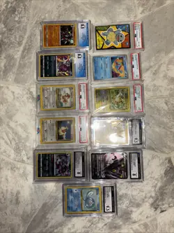 Huge Pokemon TCG Vintage Holos Slab Lot PSA CGC Graded Cards 11 Slabs - Image 1