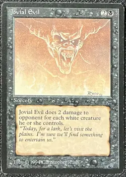 Magic the Gathering MtG Jovial Evil - Legends - Moderately Played - Image 1