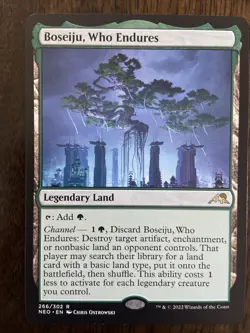 MTG Boseiju, Who Endures Kamigawa Neon Dynasty Pack 266/302 - Image 1
