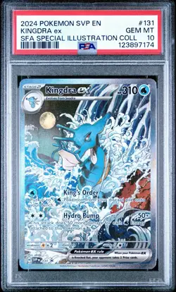 2024 POKEMON SVP EN-SV BLACK STAR PROMO #131 KINGDRA EX PSA 10 - Image 1