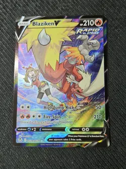 2022 Pokemon SWSH Chilling Reign Blaziken V Trainer Gallery TG14/TG30 - Image 1