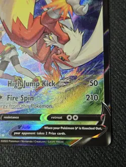 2022 Pokemon SWSH Chilling Reign Blaziken V Trainer Gallery TG14/TG30 - Image 4