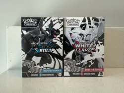 Pokemon TCG Scarlet & Violet White Flare & Black Bolt Booster Box Bundle - Image 1