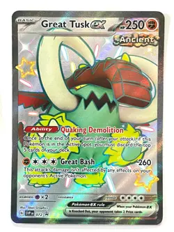 Great Tusk ex SVP 072 Black Star Promo - Scarlet & Violet Pokemon - Near Mint NM - Image 1