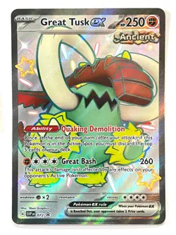 Great Tusk ex SVP 072 Black Star Promo - Scarlet & Violet Pokemon - Near Mint NM - Image 3