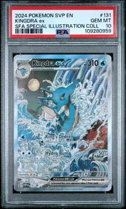 2024 POKEMON SVP EN-SV BLACK STAR PROMO #131 KINGDRA EX PSA 10 - Image 1