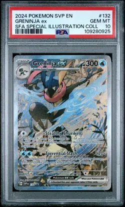 2024 POKEMON SVP EN-SV BLACK STAR PROMO #132 GRENINJA EX PSA 10 - Image 1