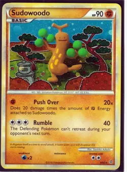 2010 SUDOWOODO 9/95 HeartGold SoulSilver UNLEASHED POKEMON-RARE -HOLO-NM/M (s2) - Image 1