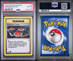 1999 Pokemon GERMAN 1st Edition Base Set Pokemon Center 85/102 PSA 8 MINT - Image 1