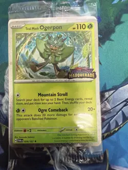 Teal Mask Ogerpon 024/167 Twilight Masquerade Stamped Promo SEALED Pokemon - Image 1