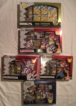 Pokemon Celebrations Box Lot (5): Charizard, V Memories, Pikachu V-Union, ETC. - Image 1