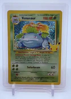 Pokemon TCG: Venusaur 15/102 Pokemon Celebrations Classic Collection Holo 25th - Image 1