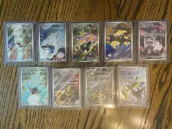 Pokemon Mega Evolution Lot Of 9 Illustration Rares - Image 1