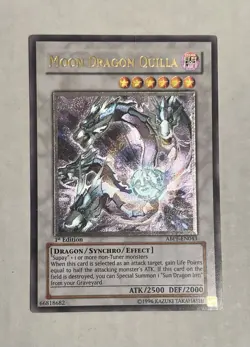 Yugioh Moon Dragon Quilla 1st Edition Ultimate Rare MP ABPF-EN043 Yu-Gi-Oh! - Image 1