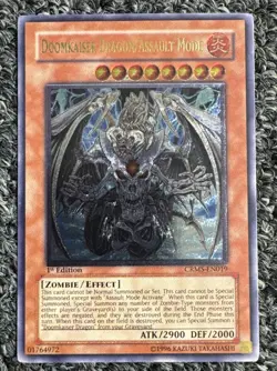 Yugioh Doomkaiser Dragon/Assault Mode CRMS-EN019 Ultimate Rare 1st Ed LP - Image 1