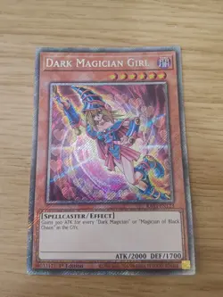 Yugioh Card Dark Magician Girl - RA03-EN123 - Platinum Secret Rare - Image 1