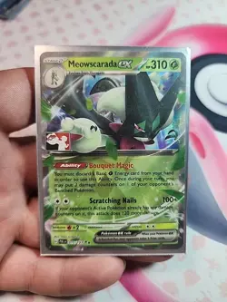 Pokemon Card Meowscarada Ex 015/193 Ultra Rare Scarlet Violet Prize Pack Series - Image 1