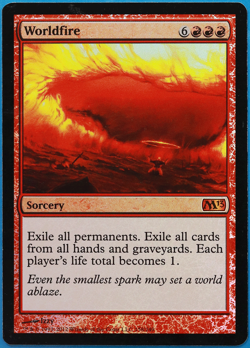 Worldfire FOIL Magic 2013 / M13 PLD Red Mythic Rare CARD (505720) ABUGames - Image 1