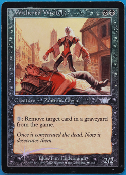 Withered Wretch FOIL Legions PLD Black Uncommon MAGIC CARD (ID# 505718) ABUGames - Image 1